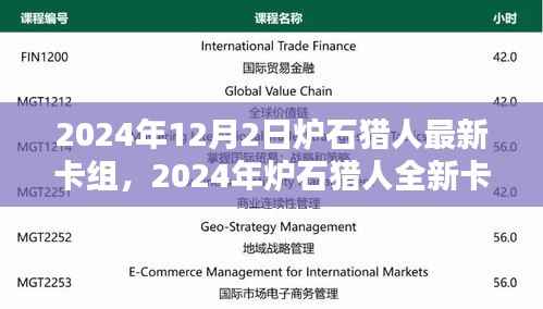 掌握未来炉石潮流,猎人全新卡组指南(2024版)