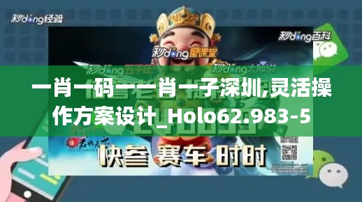 一肖一码一一肖一子深圳,灵活操作方案设计_Holo62.983-5