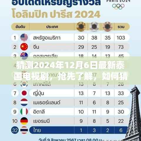 抢先观看,如何猜测并追踪最新泰国电视剧在特定日期的发布与观看(2024年12月6日版)