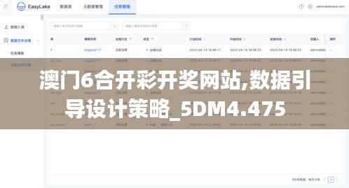 澳门6合开彩开奖网站,数据引导设计策略_5DM4.475