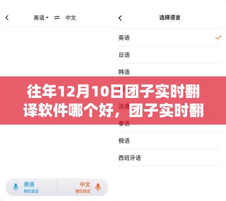 往年12月10日团子实时翻译软件测评与比较,哪款更胜一筹?