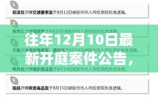 往年12月10日开庭案件公告深度解析与法律思辨探讨