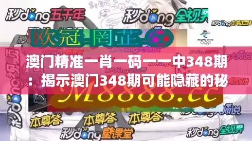 澳门精准一肖一码一一中348期:揭示澳门348期可能隐藏的秘密