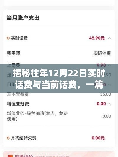 揭秘往年12月22日实时话费与当前话费,一篇文章解读要点全攻略
